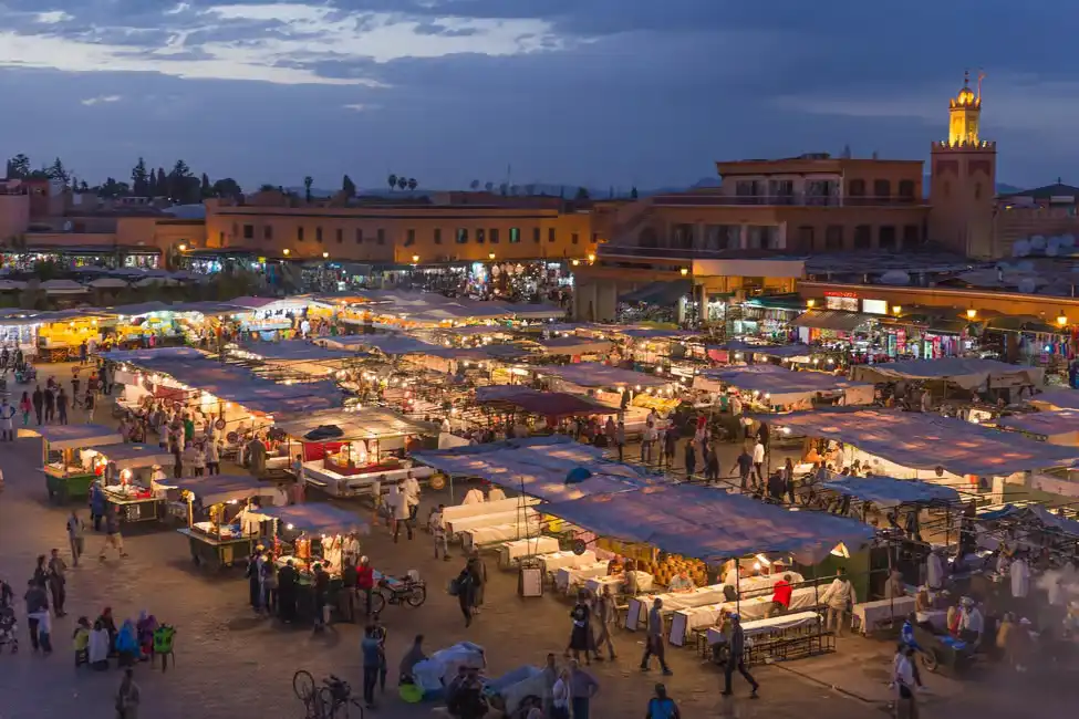 2-day private tour from Casablanca to Marrakech — red city medina