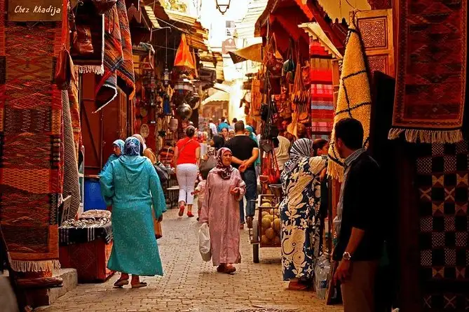 Fes medina guided walking tour — tanneries, souks and madrasas — alternative view